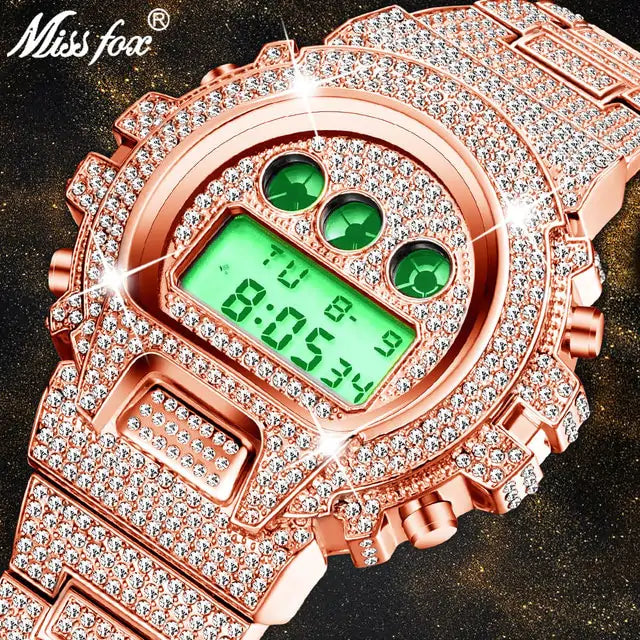 Maataji Clear Quartz Big Face Watche