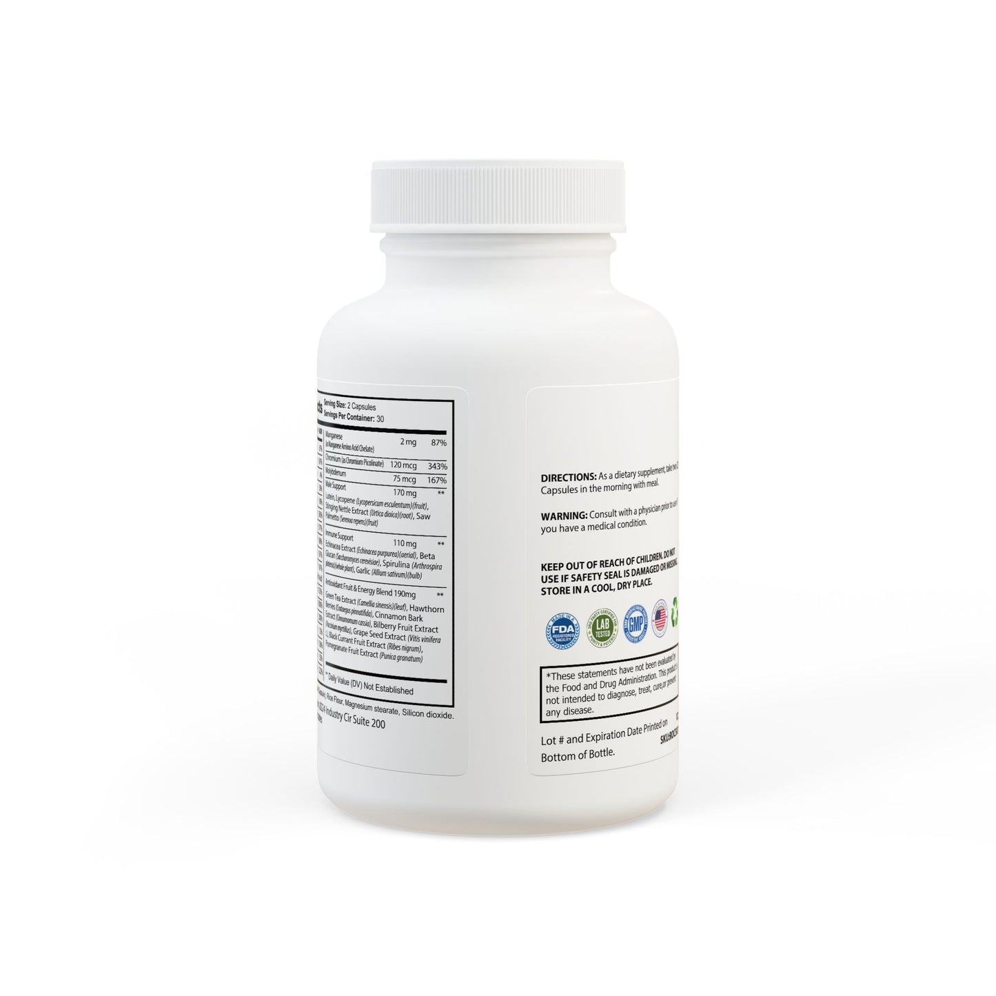 We Heal Hearts Presents Multivitamin for Men Supplement 60 Capsules)