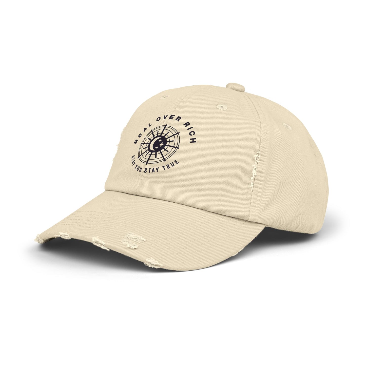 Real Over Rich ( Unisex Distressed Cap )
