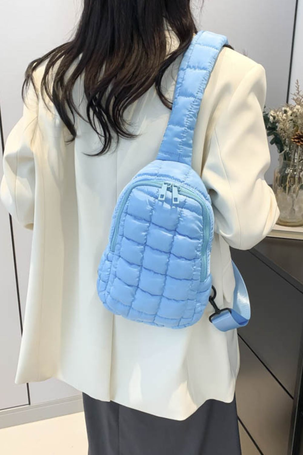 Maataji Quilted Nylon Crossbody Bag