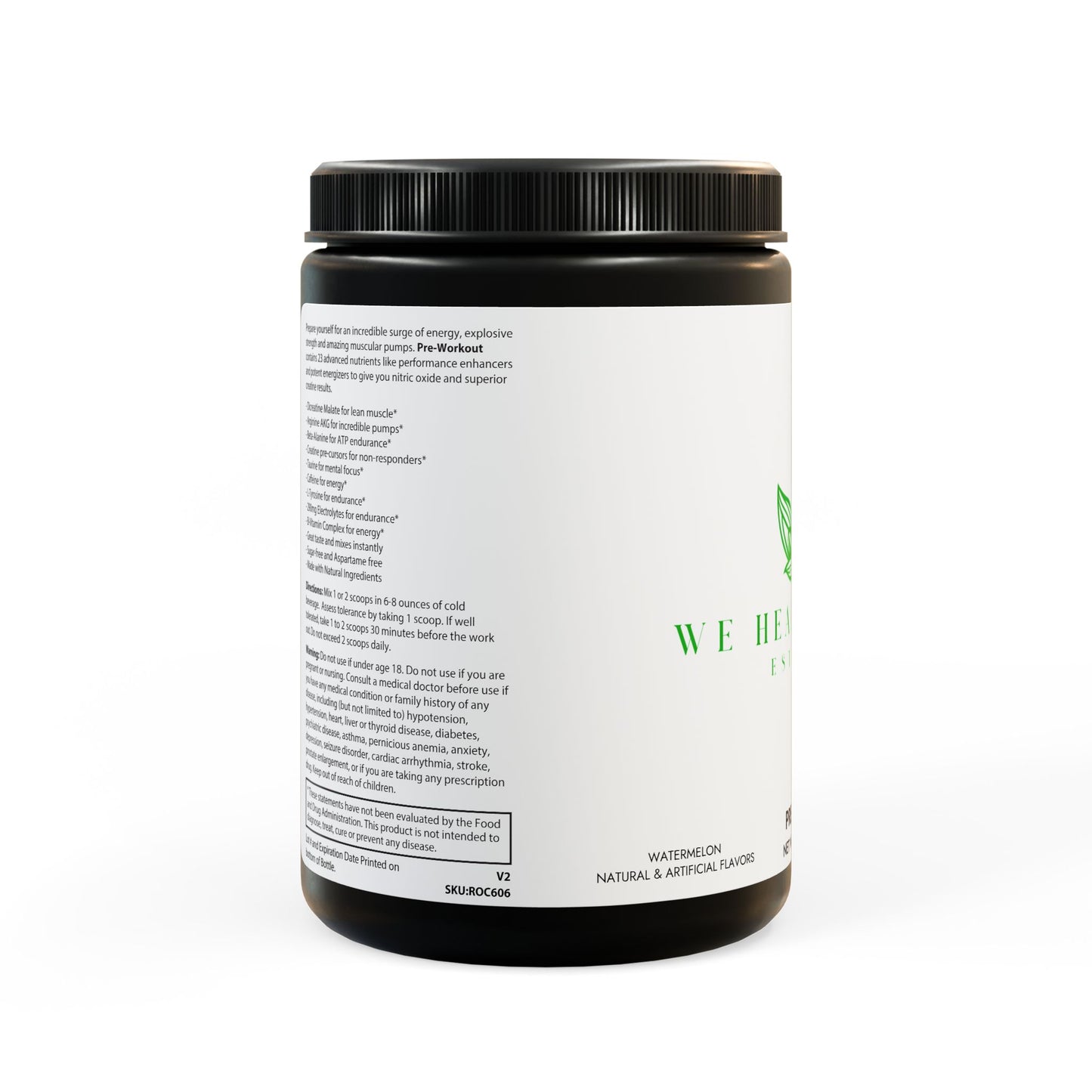We Heal Hearts Presents ( Pre-Workout Supplement, Watermelon )