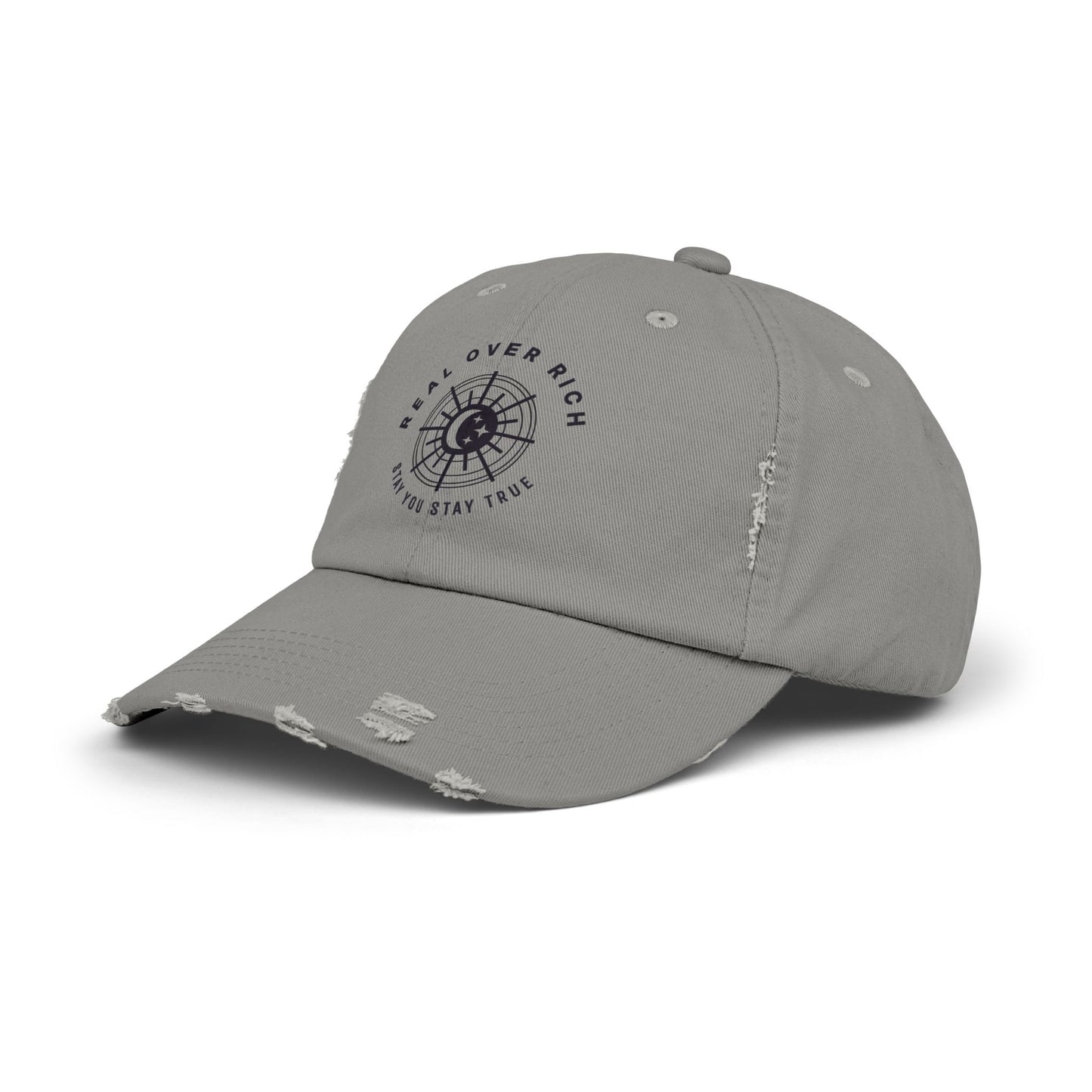 Real Over Rich ( Unisex Distressed Cap )