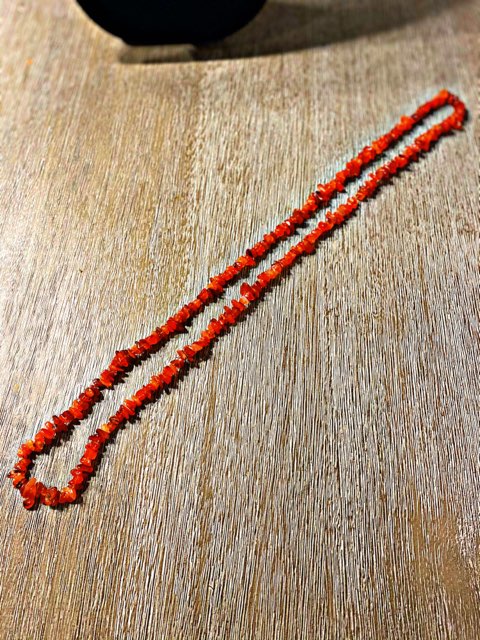 Carnelian Crystal Necklace ( Exclusive )