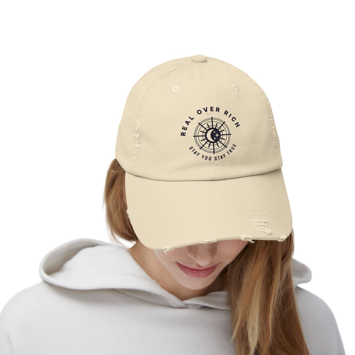 Real Over Rich ( Unisex Distressed Cap )