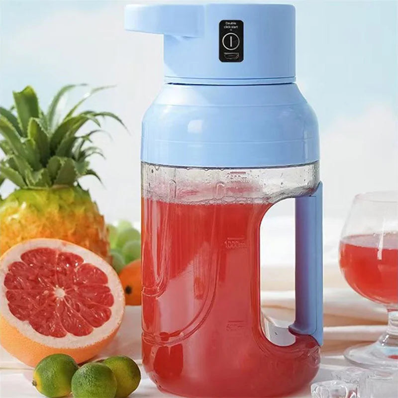We Heal Hearts presents ( Electric Juicer Portable Large Capacity 1500ml Juice USB Rechargeable )