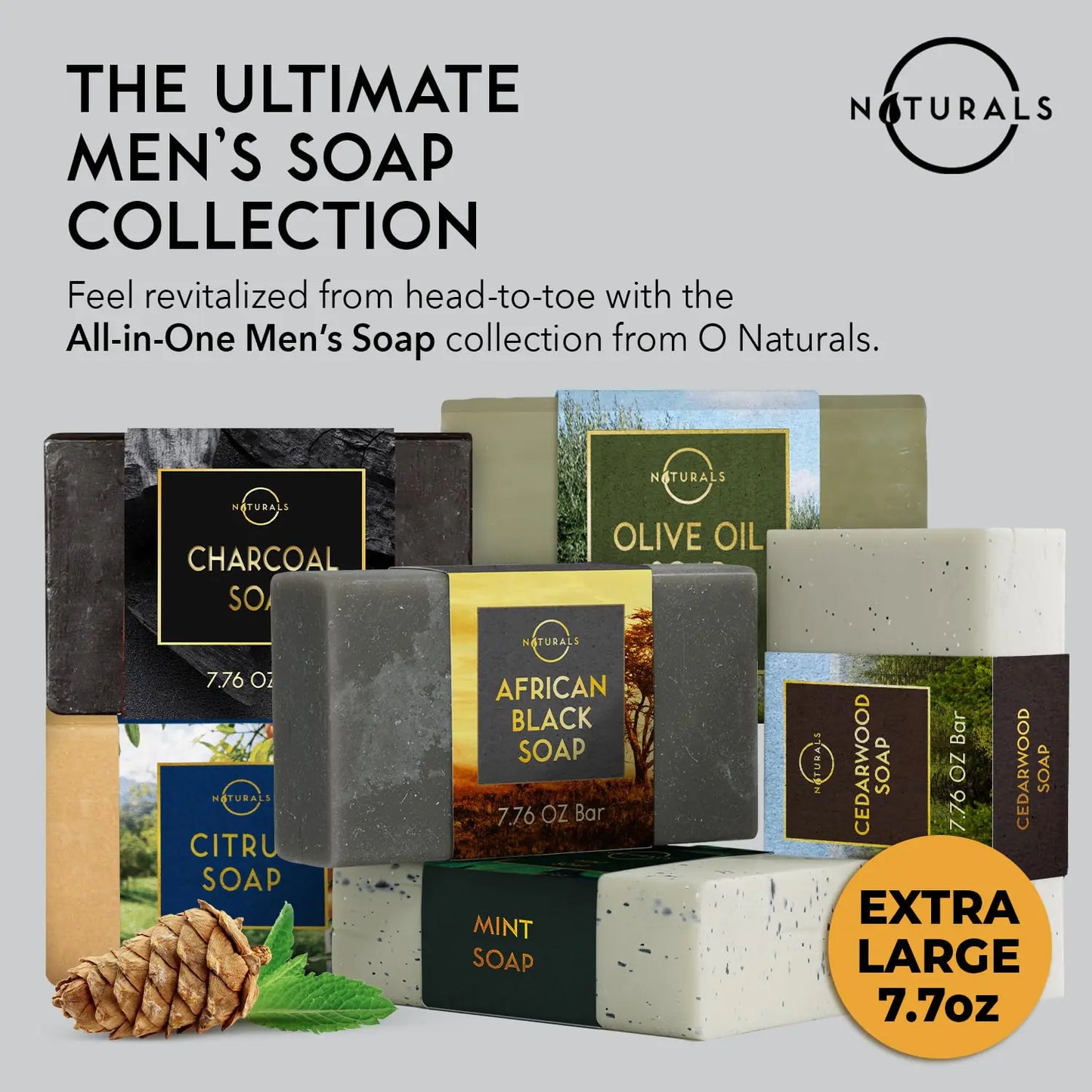 Citrus Organic Soap with Essential Oils Natural Face Bar Soap