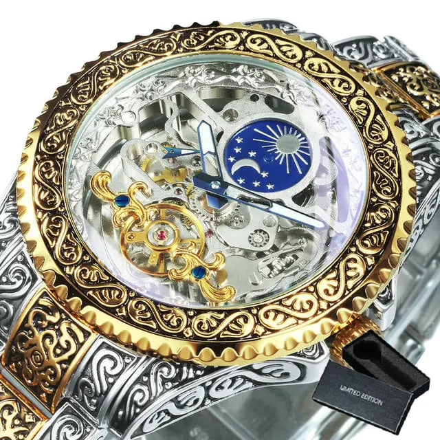Maataji Luxury Moon Phase Mechanical Watch
