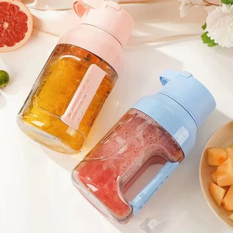 We Heal Hearts presents ( Electric Juicer Portable Large Capacity 1500ml Juice USB Rechargeable )