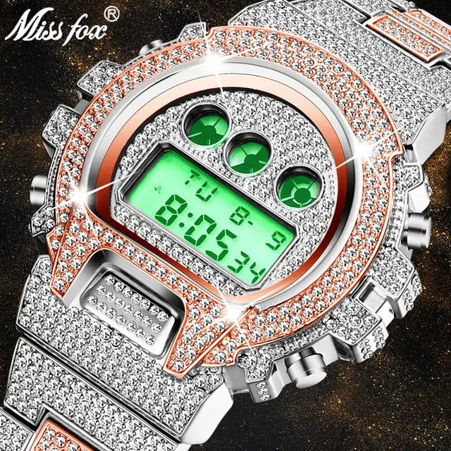 Maataji Clear Quartz Big Face Watche