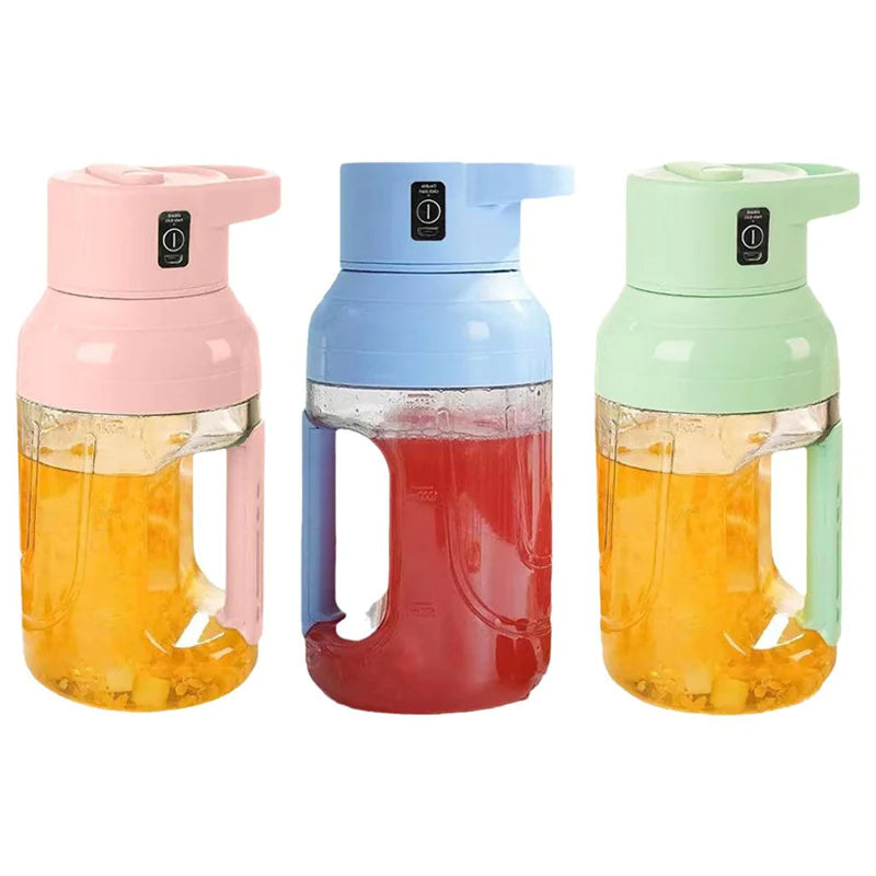 We Heal Hearts presents ( Electric Juicer Portable Large Capacity 1500ml Juice USB Rechargeable )