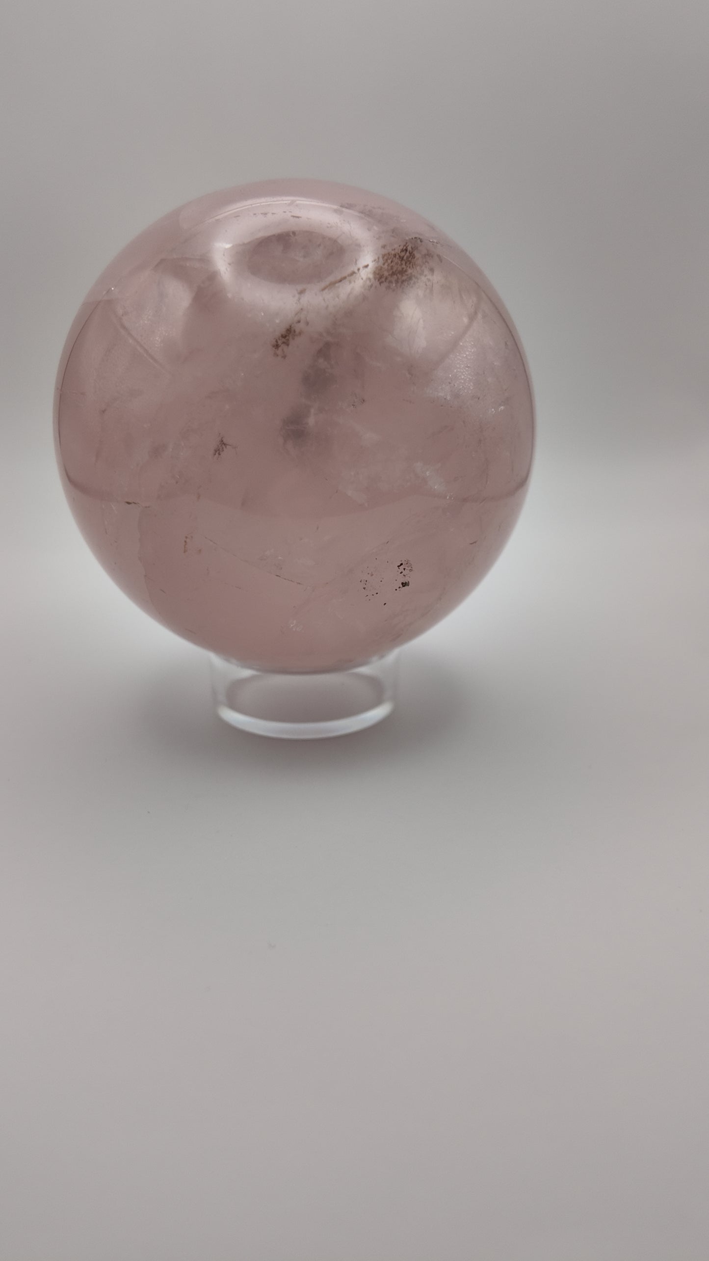 Rose Quartz Sphere Medium ( with stand )