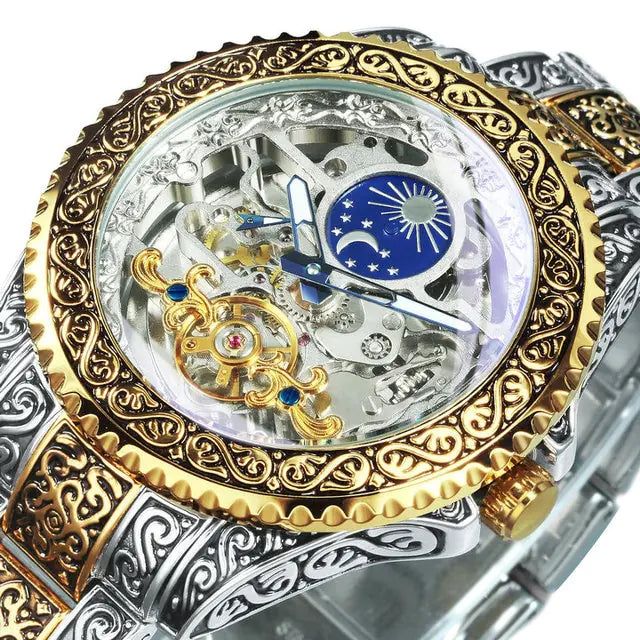 Maataji Luxury Moon Phase Mechanical Watch