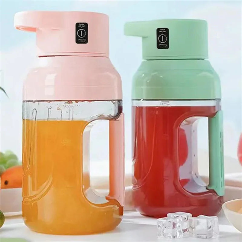 We Heal Hearts presents ( Electric Juicer Portable Large Capacity 1500ml Juice USB Rechargeable )
