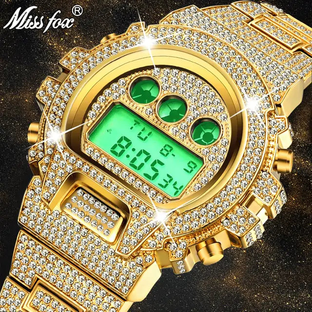 Maataji Clear Quartz Big Face Watche