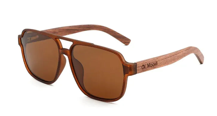 Maataji presents Vintage Wooden Polarized Sunglasses – Eco-Friendly UV Protection