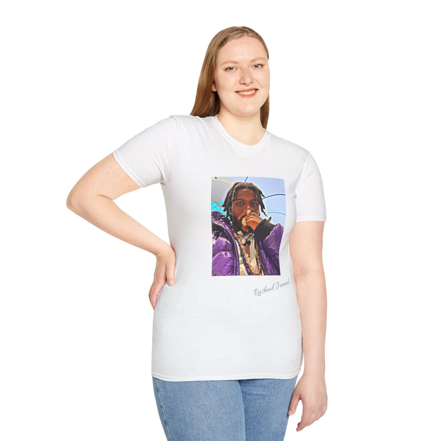 Rashad Jamal Autographed ( Unisex Softstyle T-Shirt )