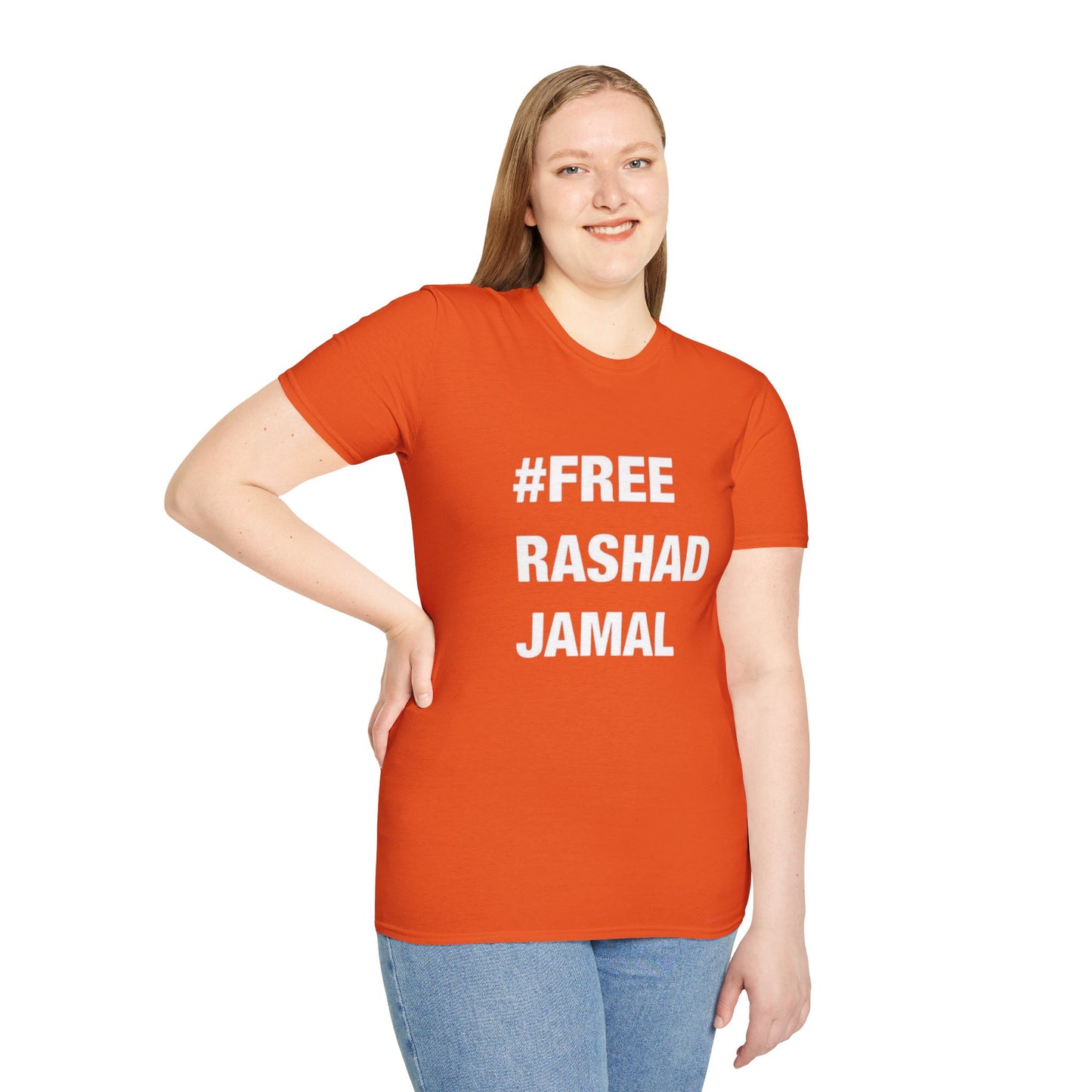 # FREE RASHAD JAMAL  (Unisex Softstyle T-Shirt )