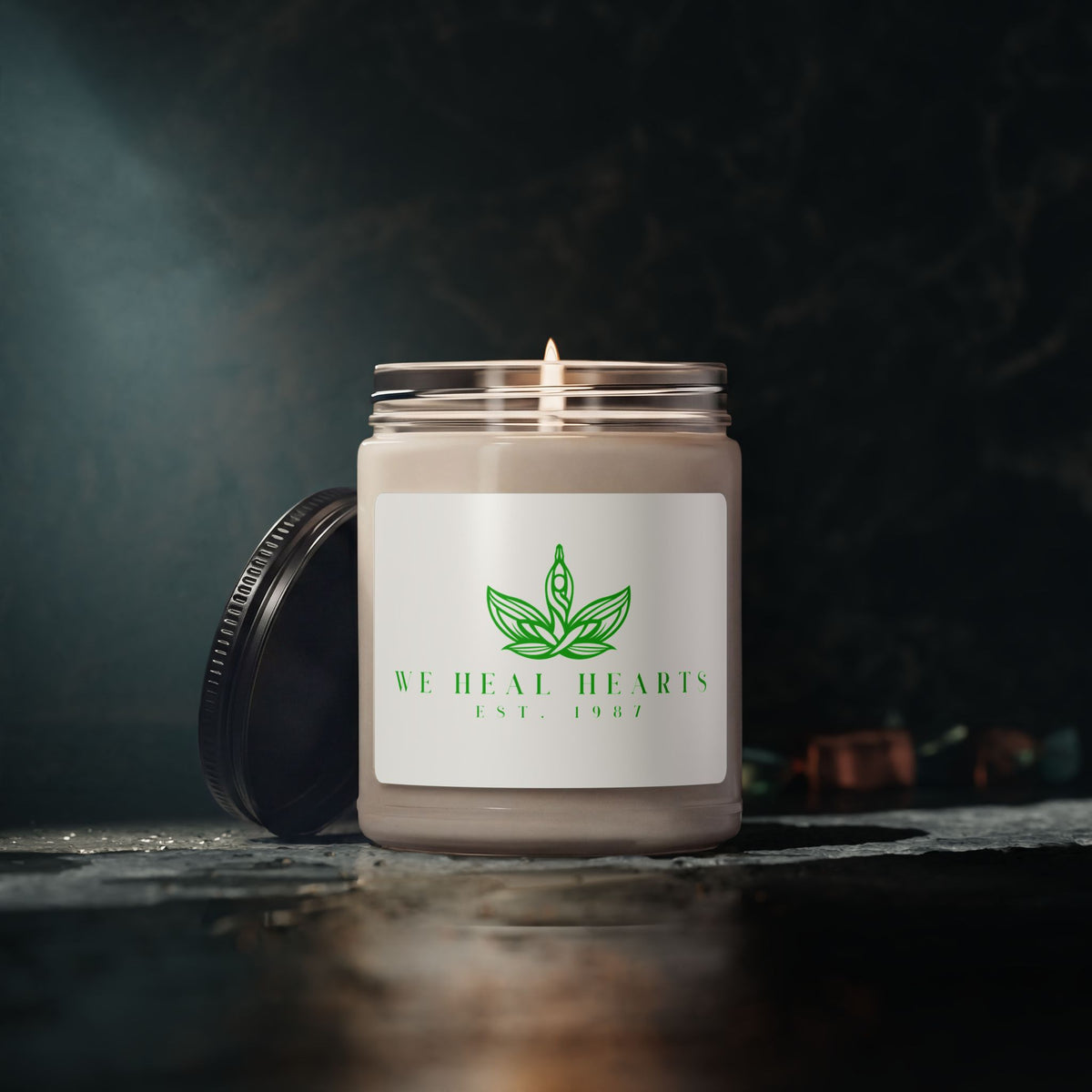 We Heal Hearts Presents ( Scented Soy Candle, 9oz )