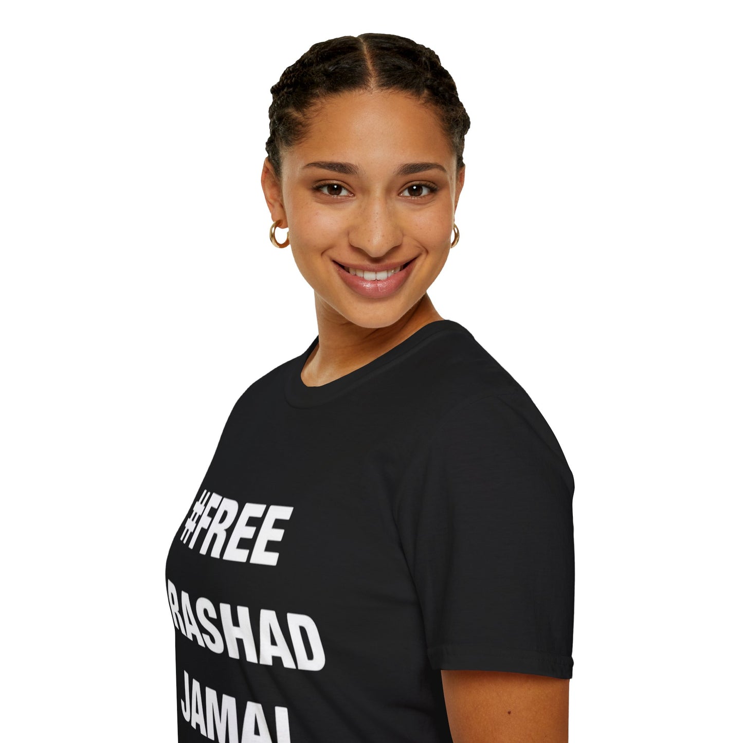 # FREE RASHAD JAMAL  (Unisex Softstyle T-Shirt )