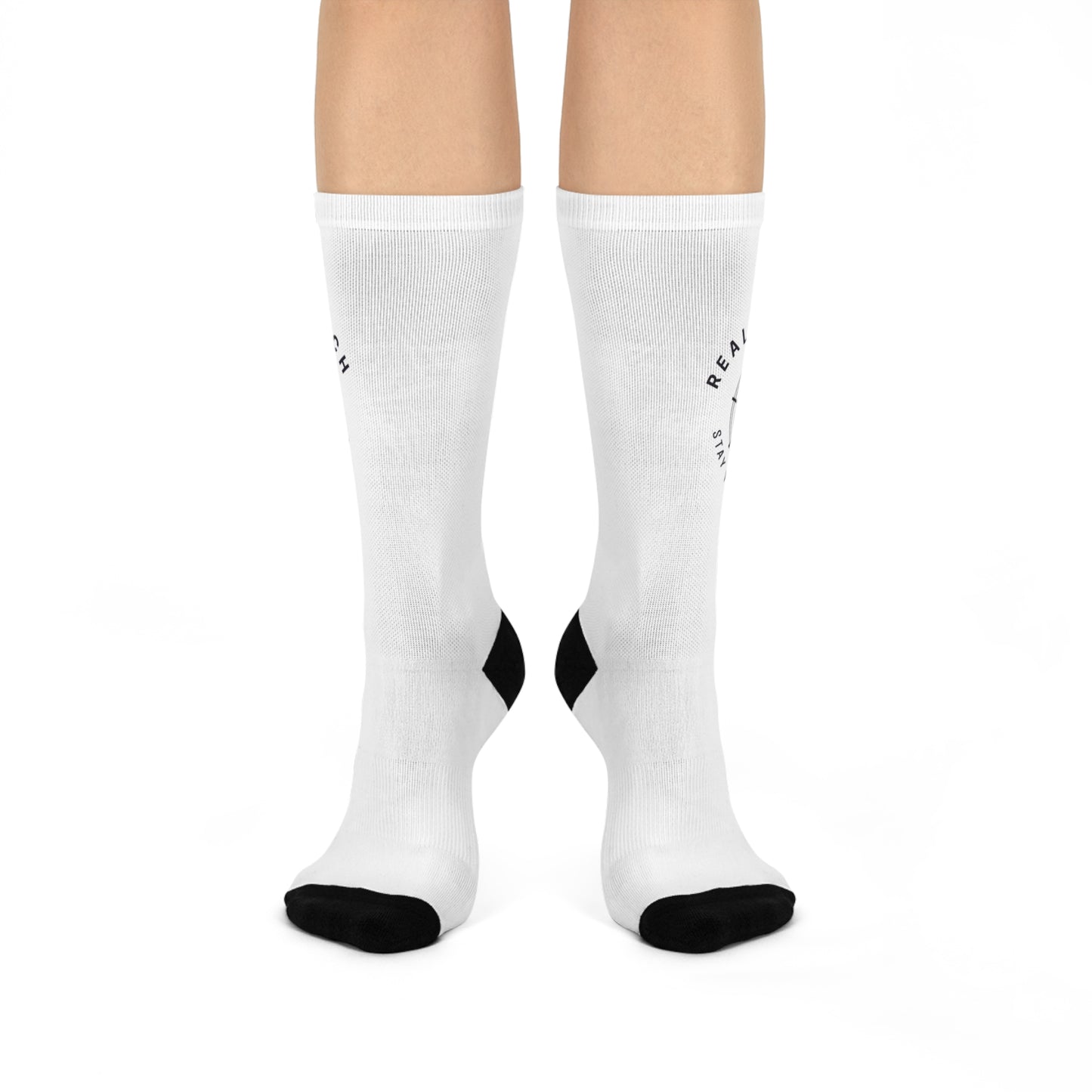 Real Over Rich presents ( Cushioned Crew Socks )