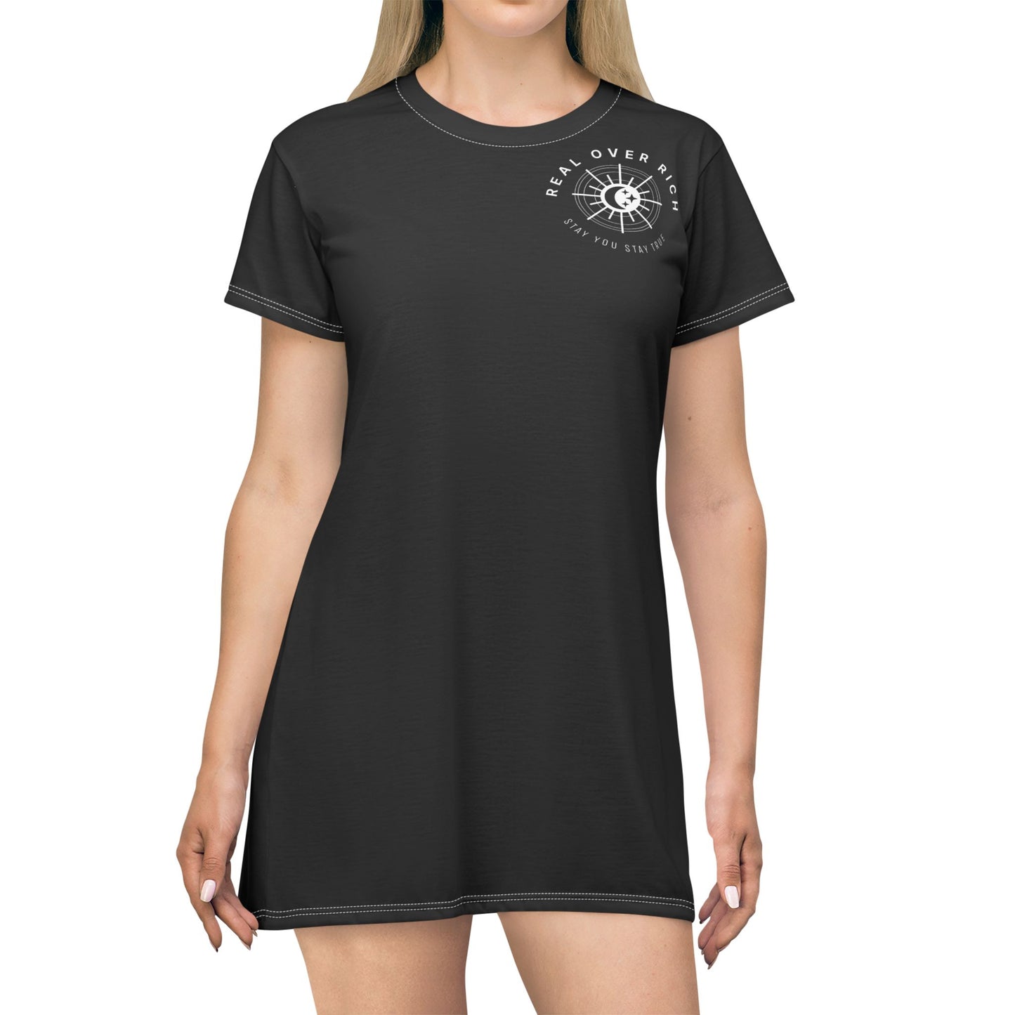 Real Over Rich T-Shirt Dress (AOP)