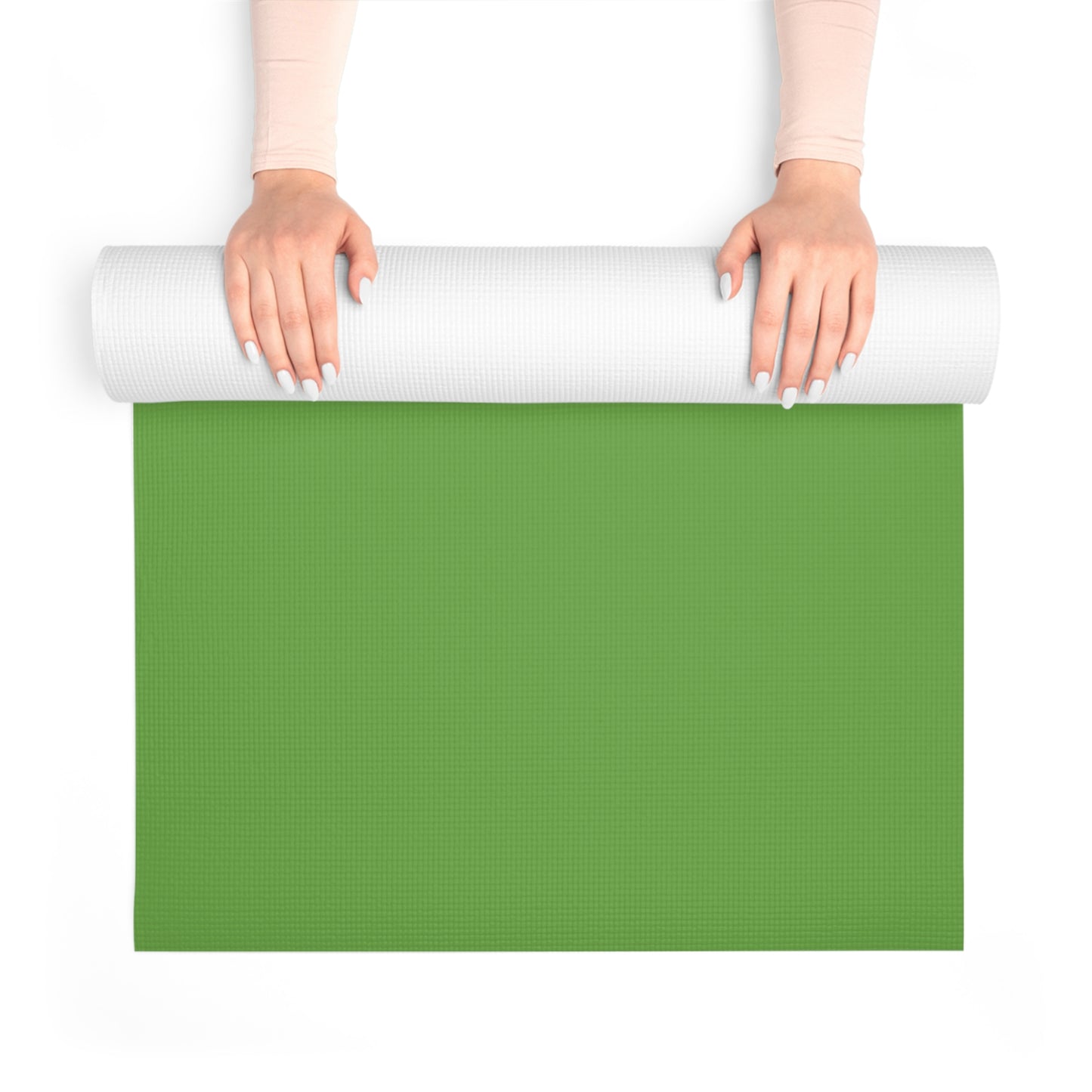 Yoga Mat — Green Foam Mat with Center Mandala Emblem