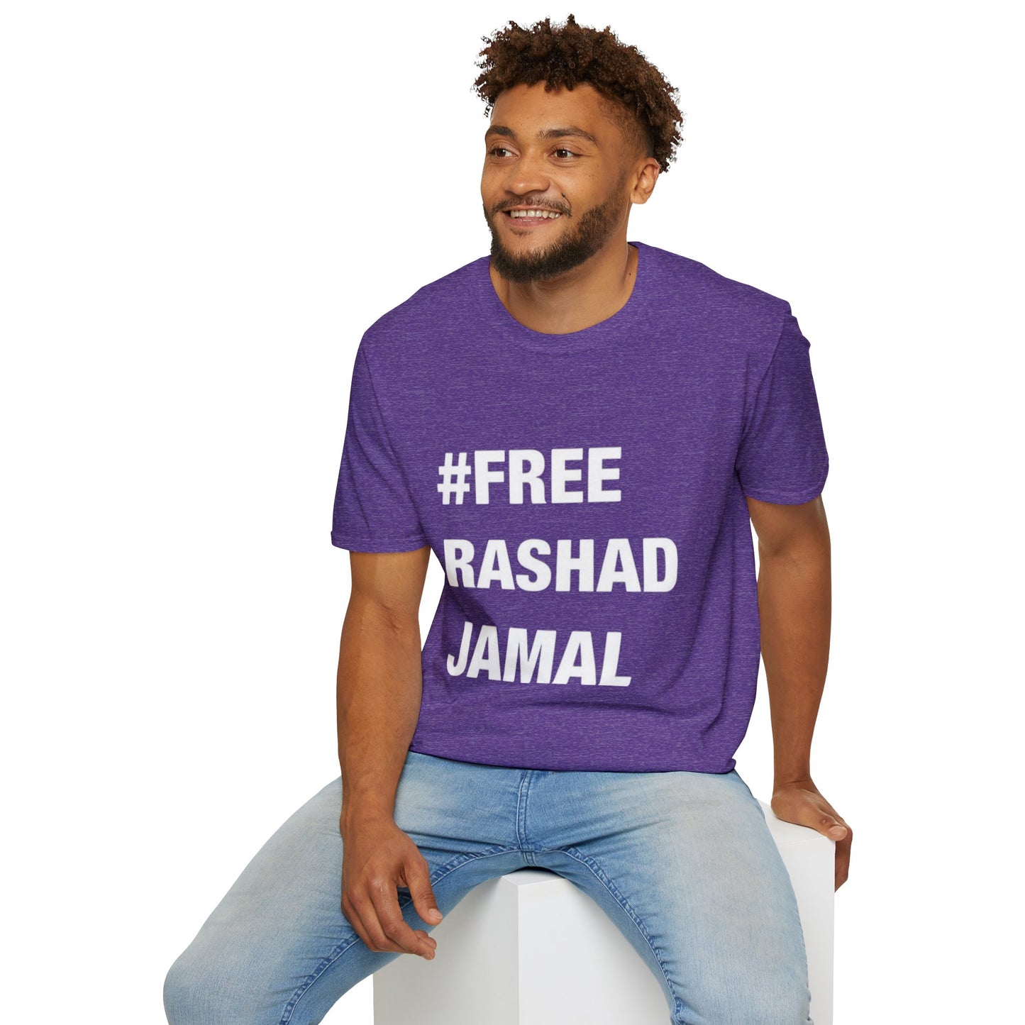 # FREE RASHAD JAMAL  (Unisex Softstyle T-Shirt )