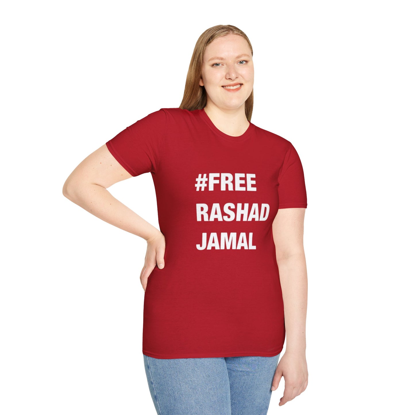 # FREE RASHAD JAMAL  (Unisex Softstyle T-Shirt )