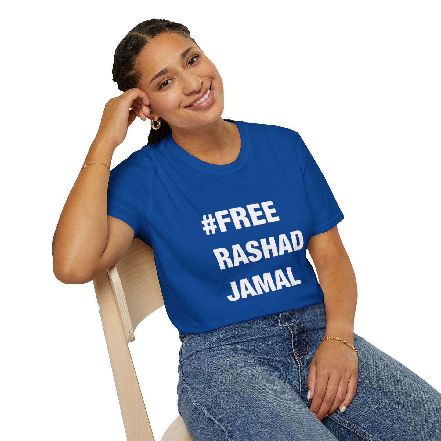 # FREE RASHAD JAMAL  (Unisex Softstyle T-Shirt )