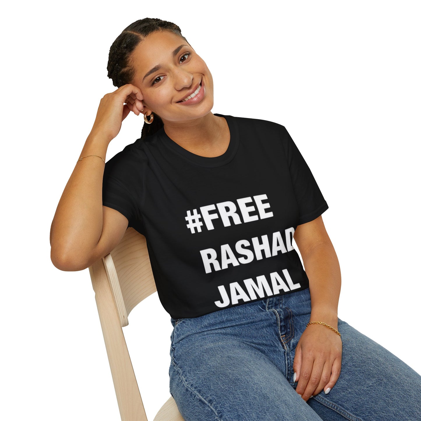 # FREE RASHAD JAMAL  (Unisex Softstyle T-Shirt )