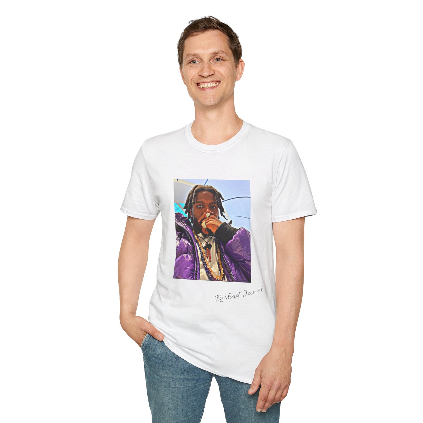 Rashad Jamal Autographed ( Unisex Softstyle T-Shirt )