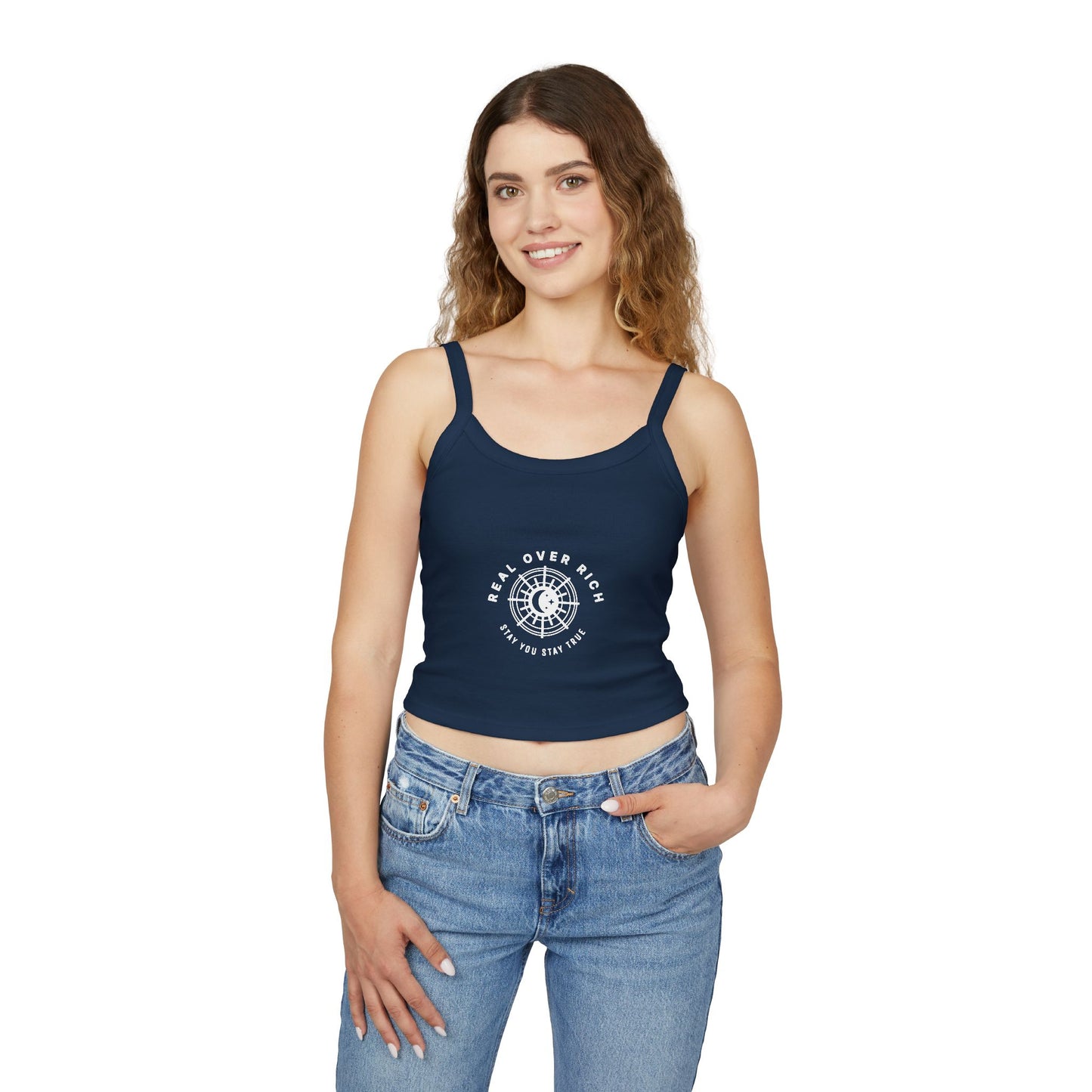 Real Over Rich ( Women's Spaghetti Strap Tank ) Top