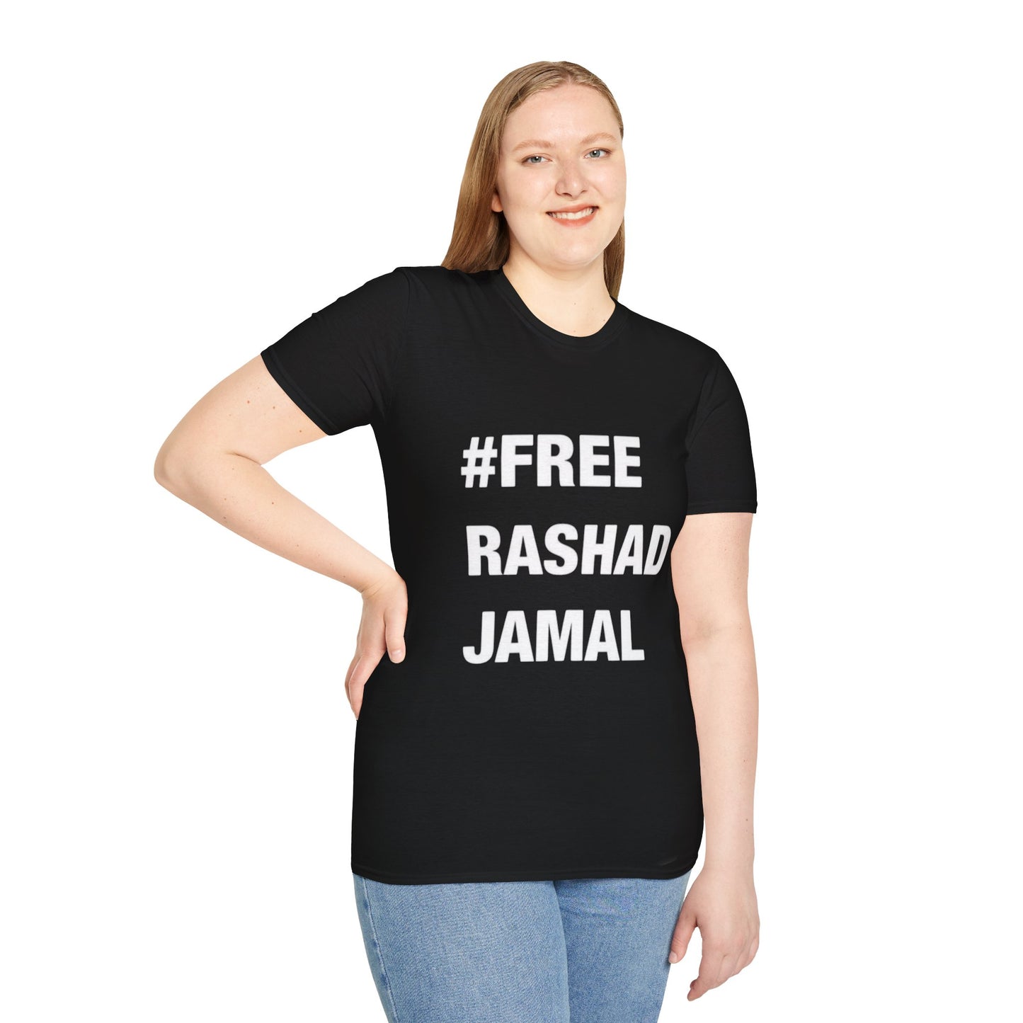 # FREE RASHAD JAMAL  (Unisex Softstyle T-Shirt )