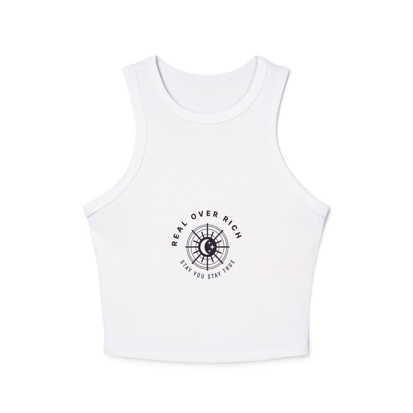 Real Over Rich ( Women's Micro Rib Racer Tank Top)