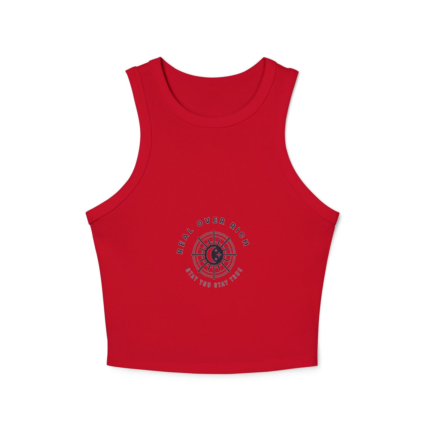 Real Over Rich ( Women's Micro Rib Racer Tank Top)