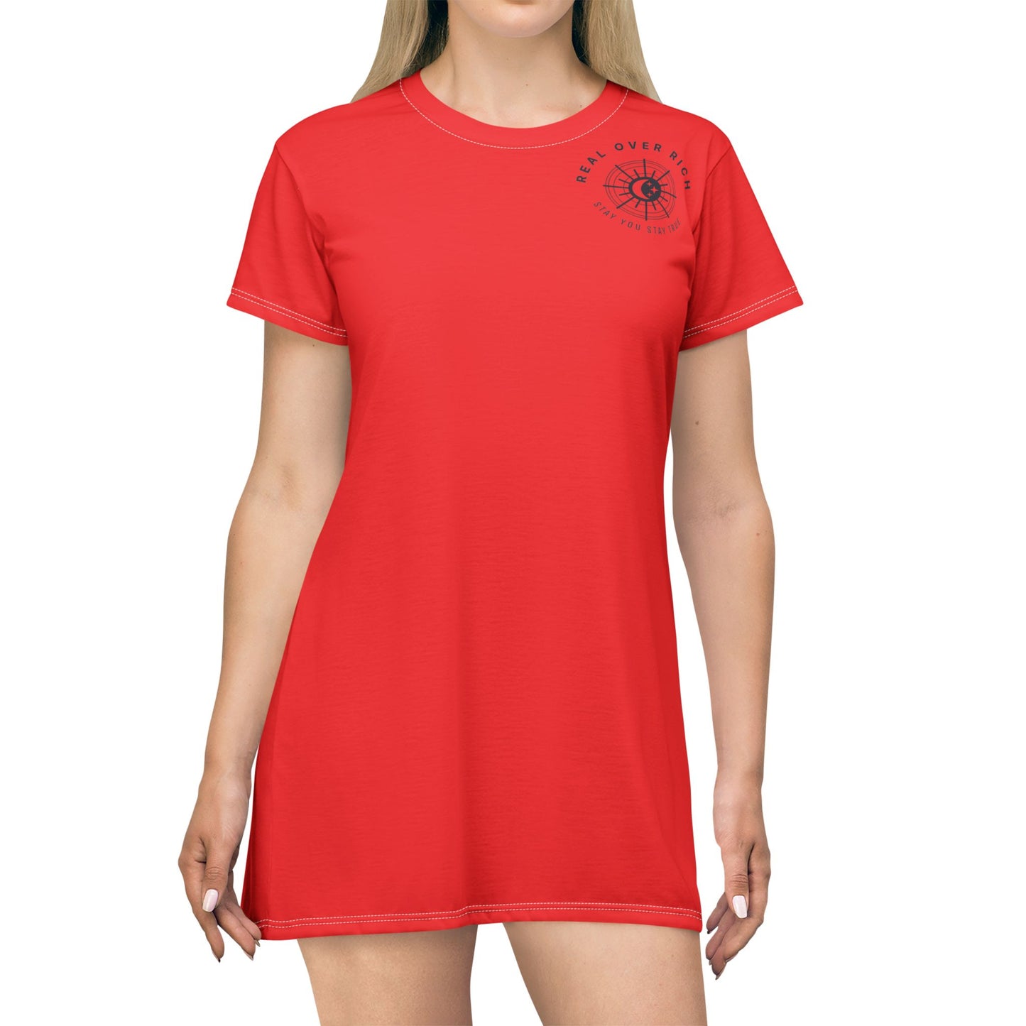 Real Over Rich T-Shirt Dress (AOP)