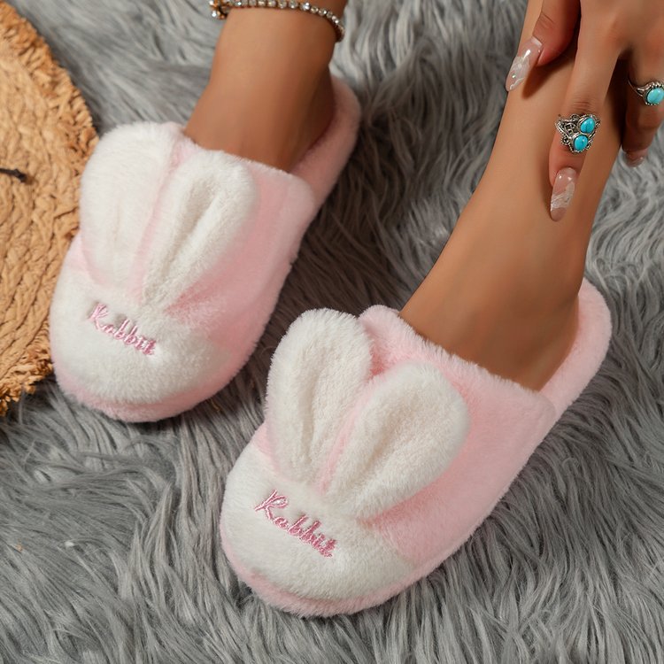 Maataji presents ( Rabbit Ears Round Toe Slippers )