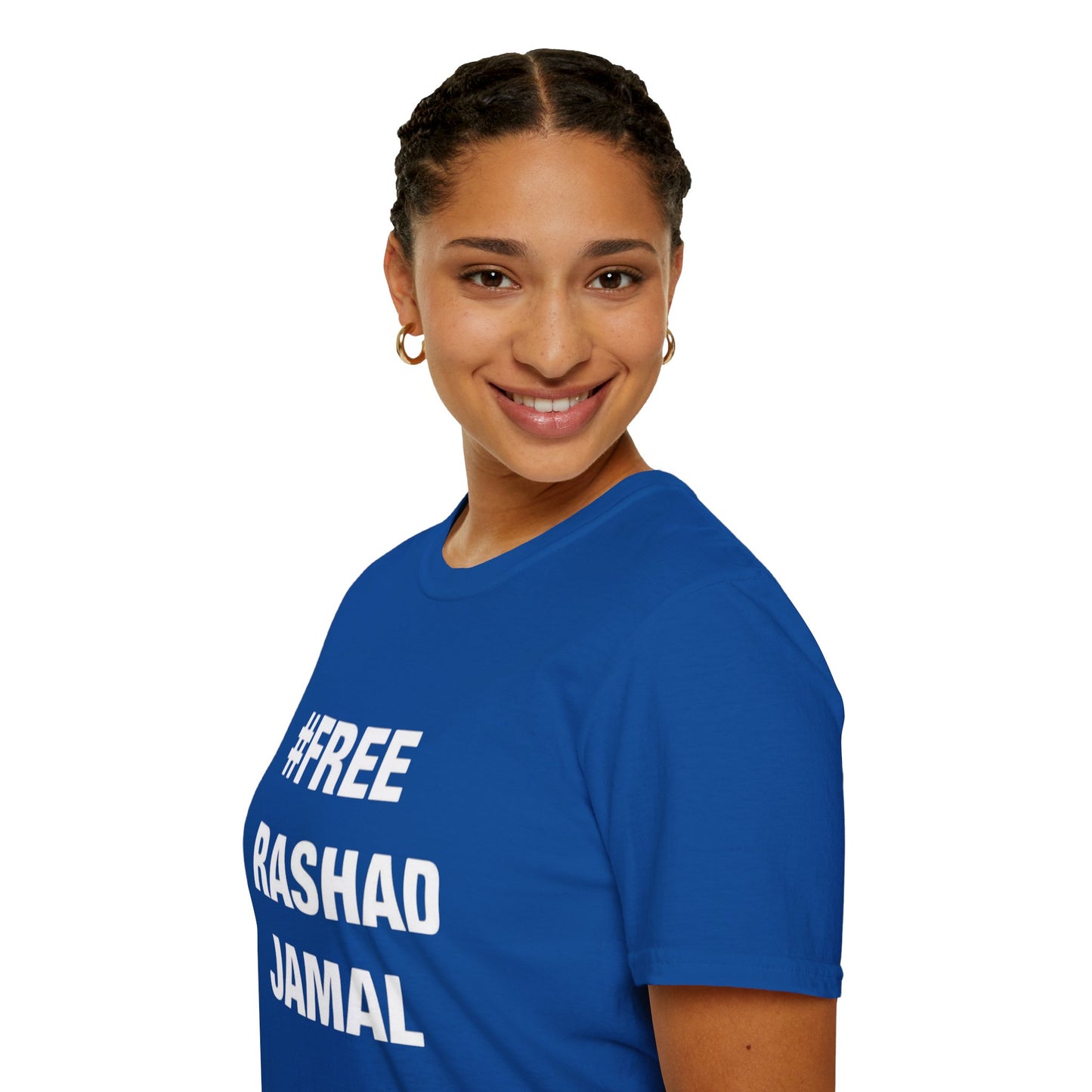 # FREE RASHAD JAMAL  (Unisex Softstyle T-Shirt )