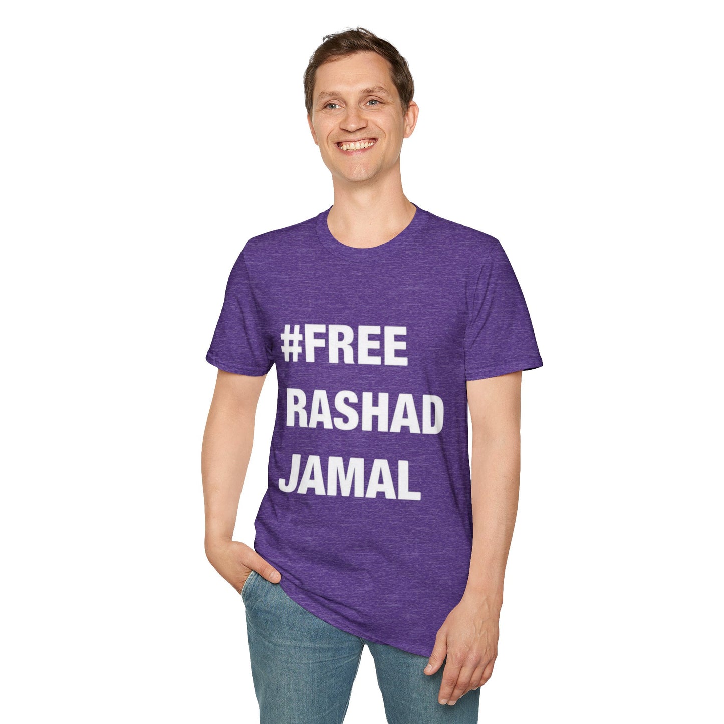 # FREE RASHAD JAMAL  (Unisex Softstyle T-Shirt )