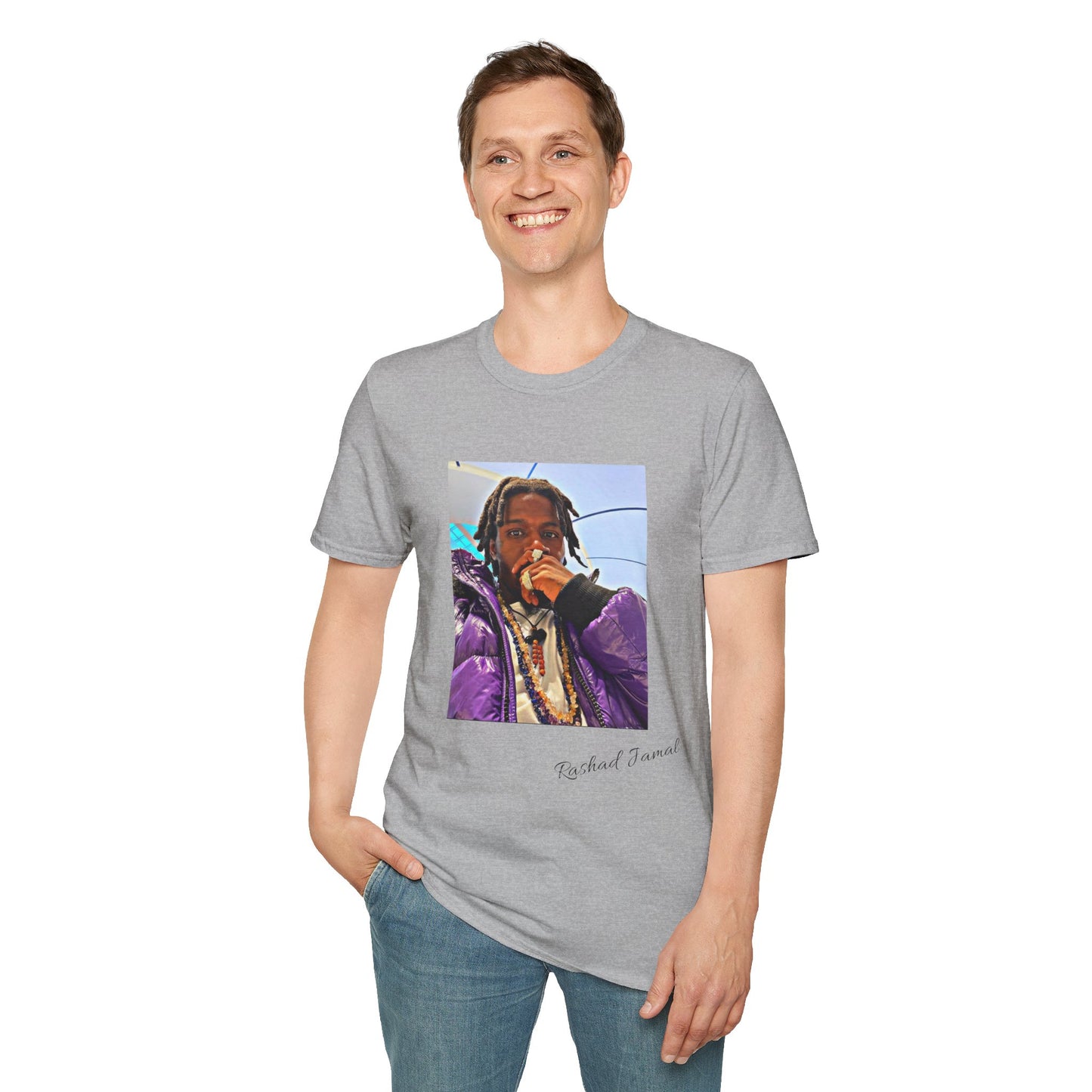 Rashad Jamal Autographed ( Unisex Softstyle T-Shirt )