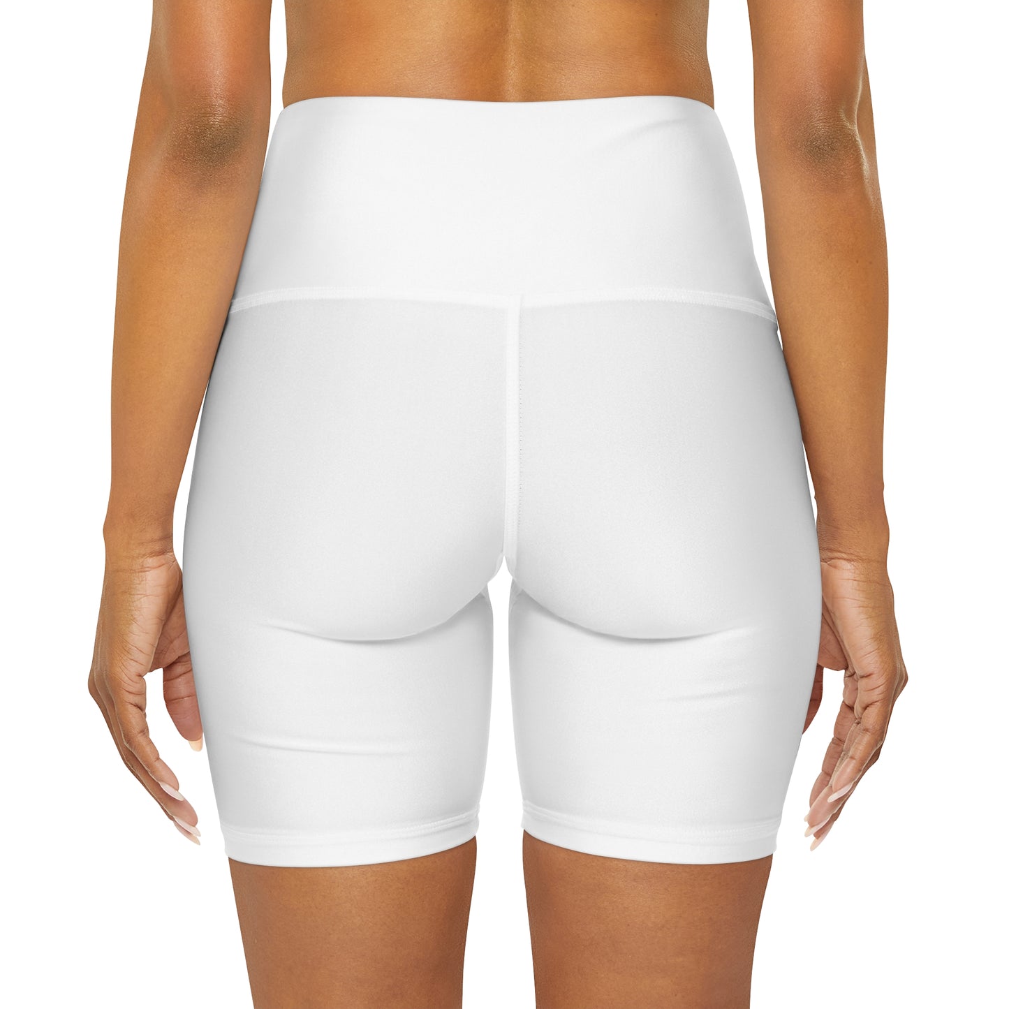 Real Over Rich ( High Waisted Yoga Shorts AOP)