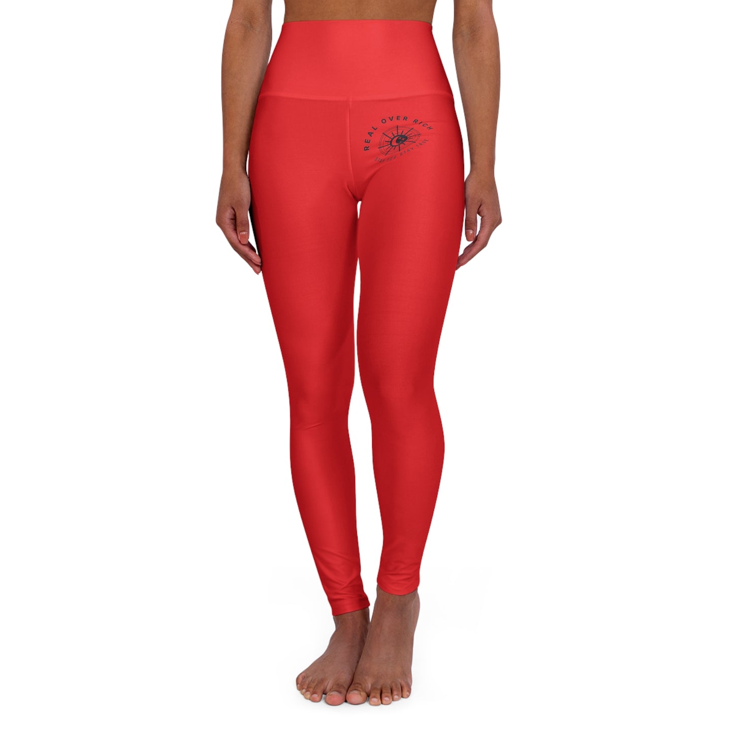 Real Over Rich High Waisted Yoga Leggings (AOP)