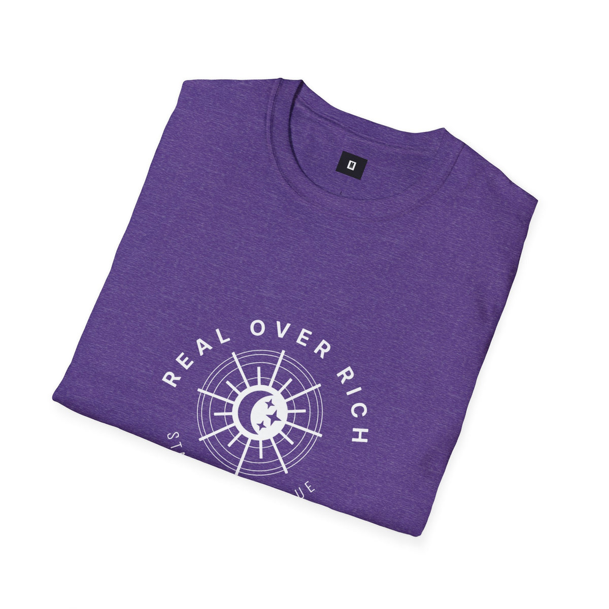 Real Over Rich ( Unisex Softstyle T-Shirt )