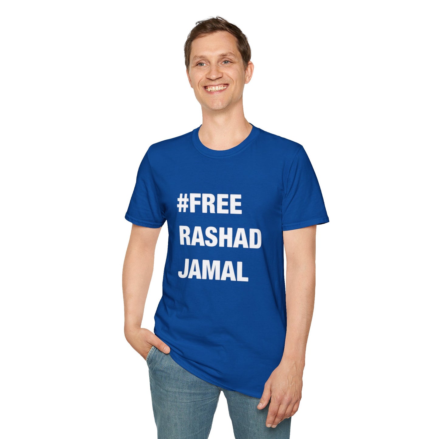 # FREE RASHAD JAMAL  (Unisex Softstyle T-Shirt )