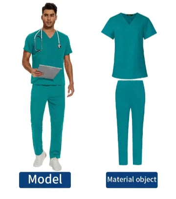 We Heal Hearts Men's V-Neck Medical Uniform