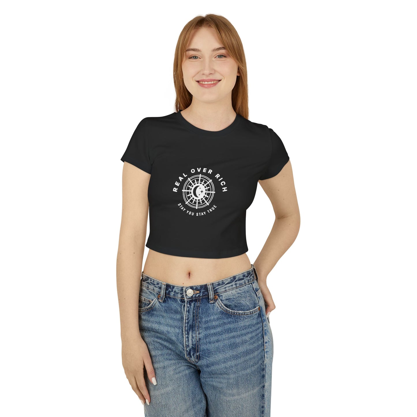 Real Over Rich ( Women's Baby Tee )