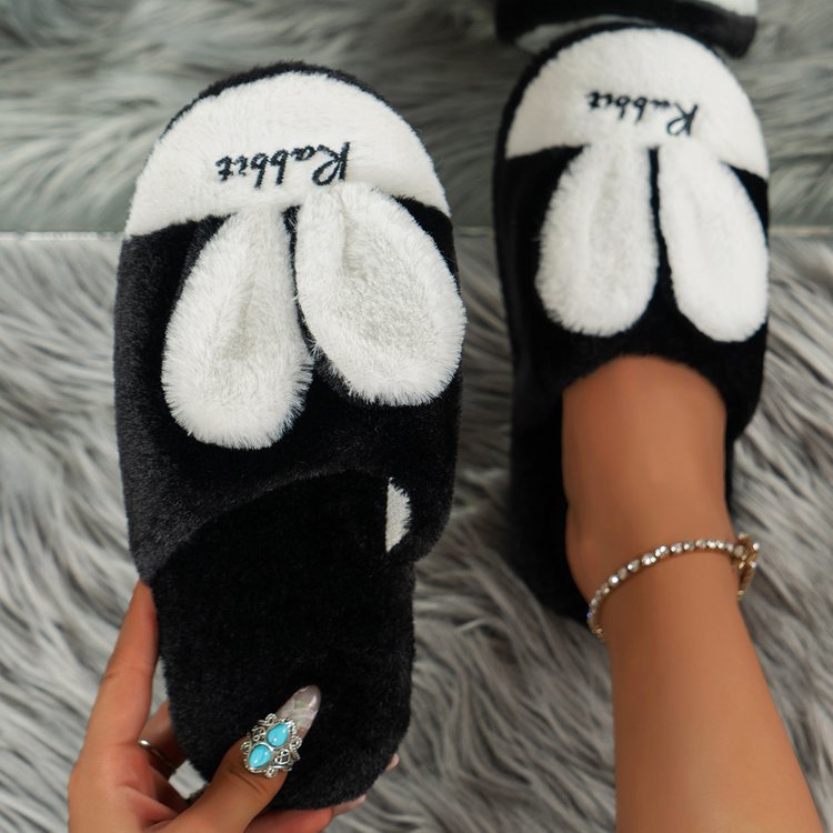 Maataji presents ( Rabbit Ears Round Toe Slippers )