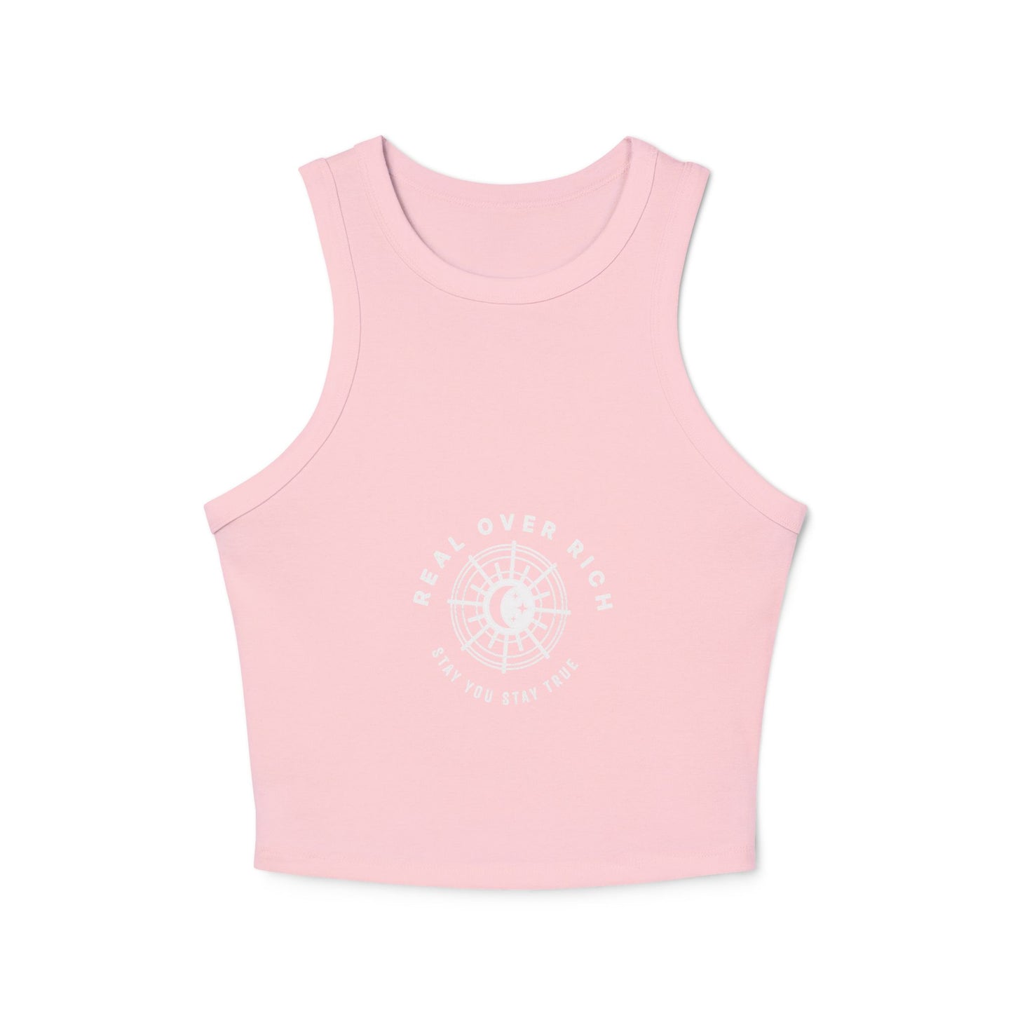 Real Over Rich ( Women's Micro Rib Racer Tank Top )