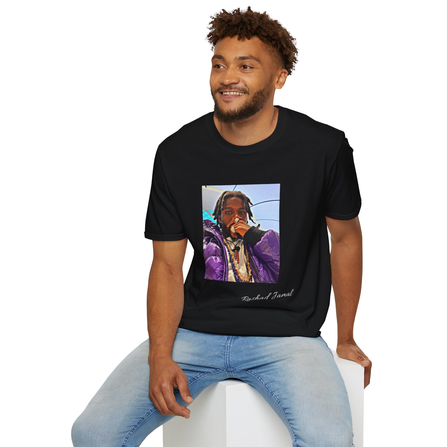 Rashad Jamal Autographed ( Unisex Softstyle T-Shirt )