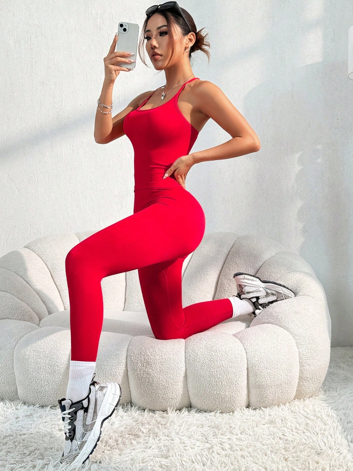 Maataji Scoop Neck Top and Pants Active Set